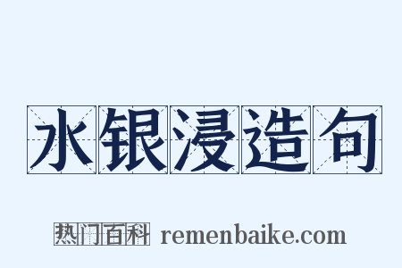 水银浸造句是什么意思的图片